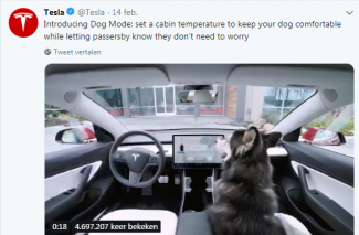 Dog Mode geïntroduceerd in Tesla 3