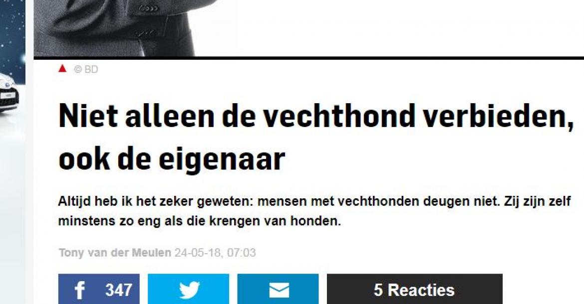 Stroom aangiften tegen discriminatie in column Brabants Dagblad